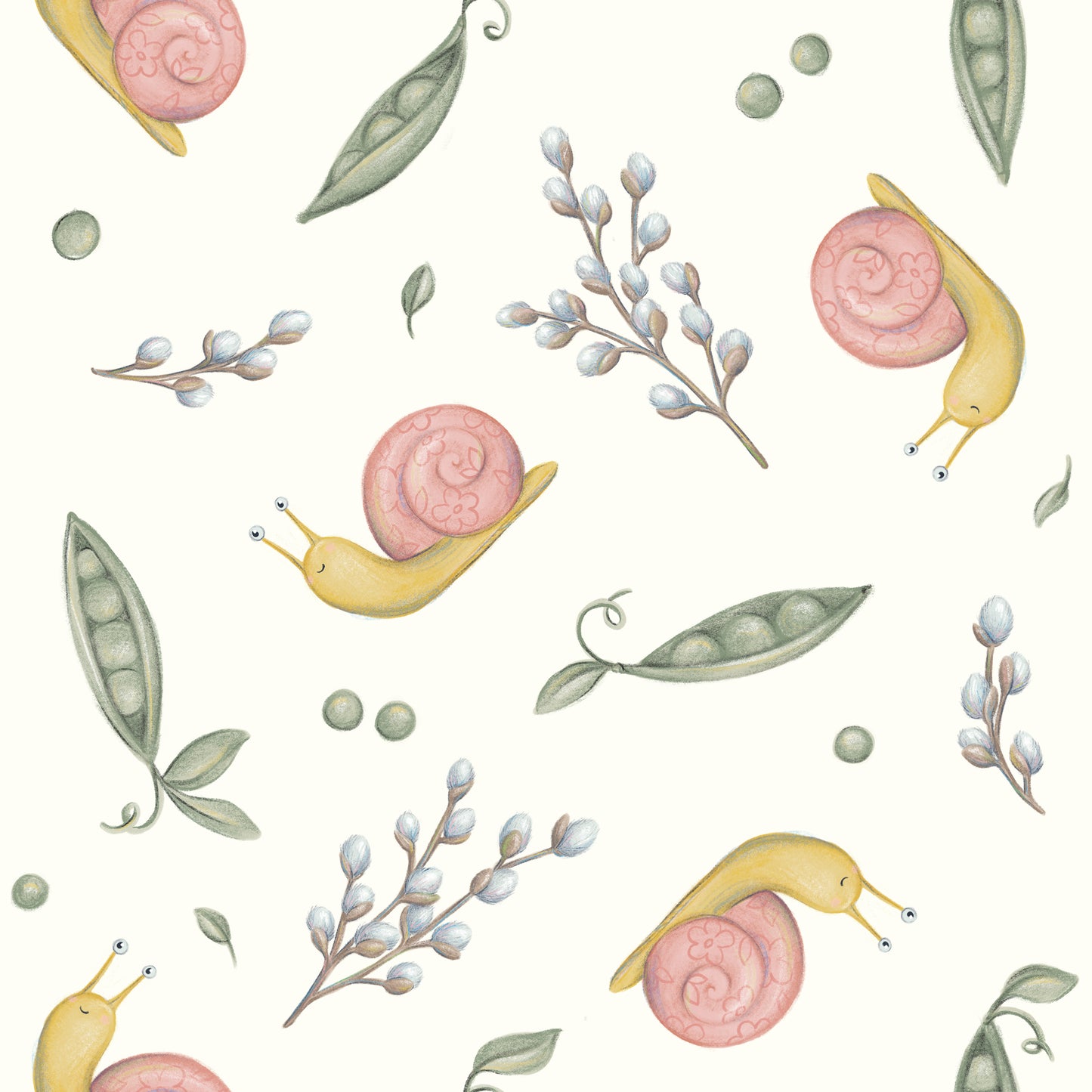 Doudou peluche ultra douce motifs escargots