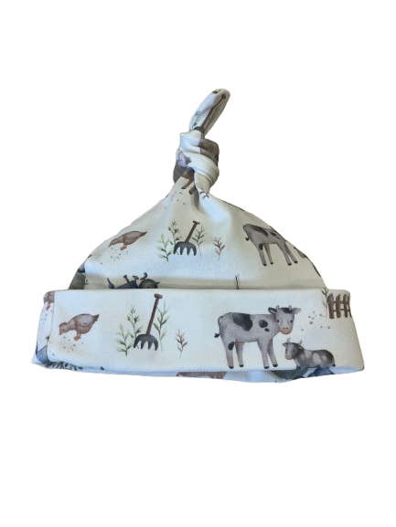 Panier cadeau doux câlin motifs de ferme