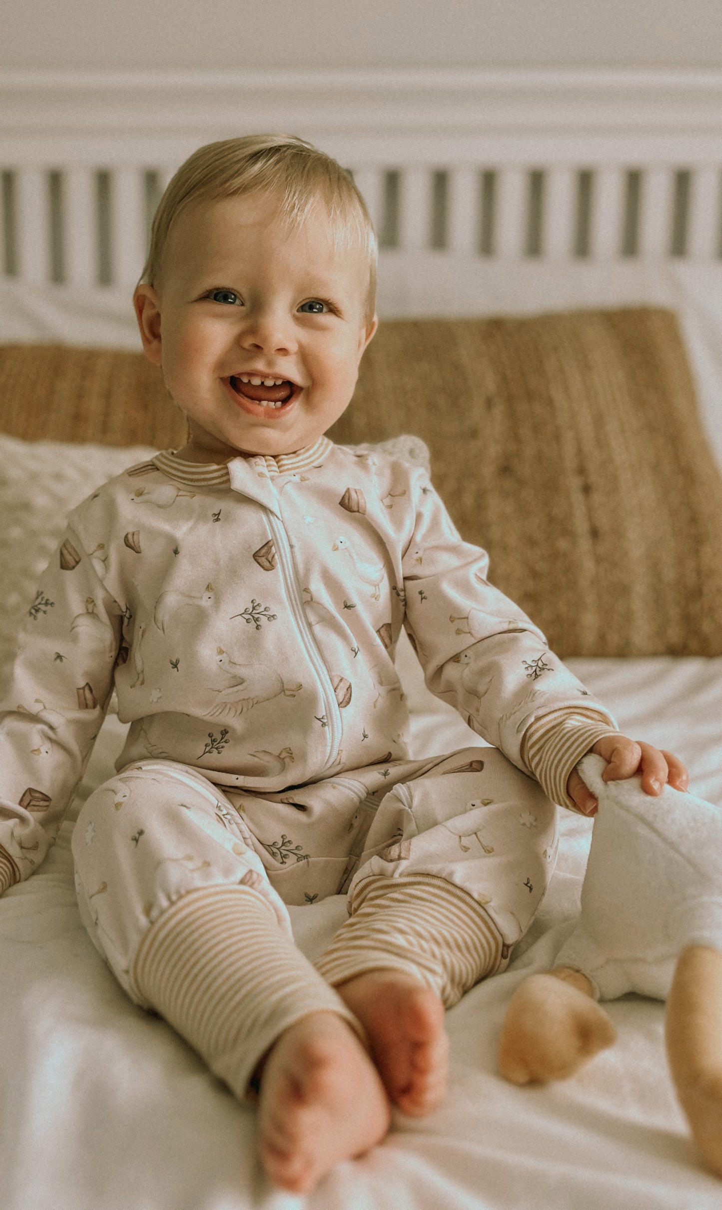 Pyjama évolutif à zip à carreau – Bébé Fafa